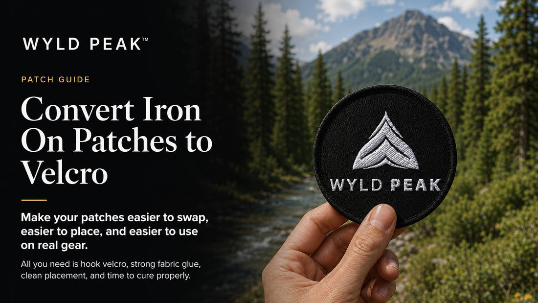 Convert Iron-On Patches to Velcro So They Actually Hold