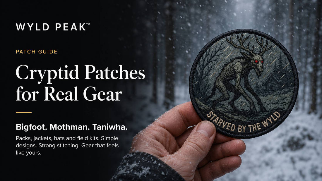 Cryptid Patches for Outdoor Gear That Actually Feels Yours