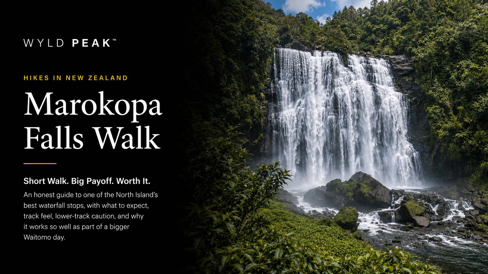 Marokopa Falls Walk Waitomo | Easy Waterfall Guide