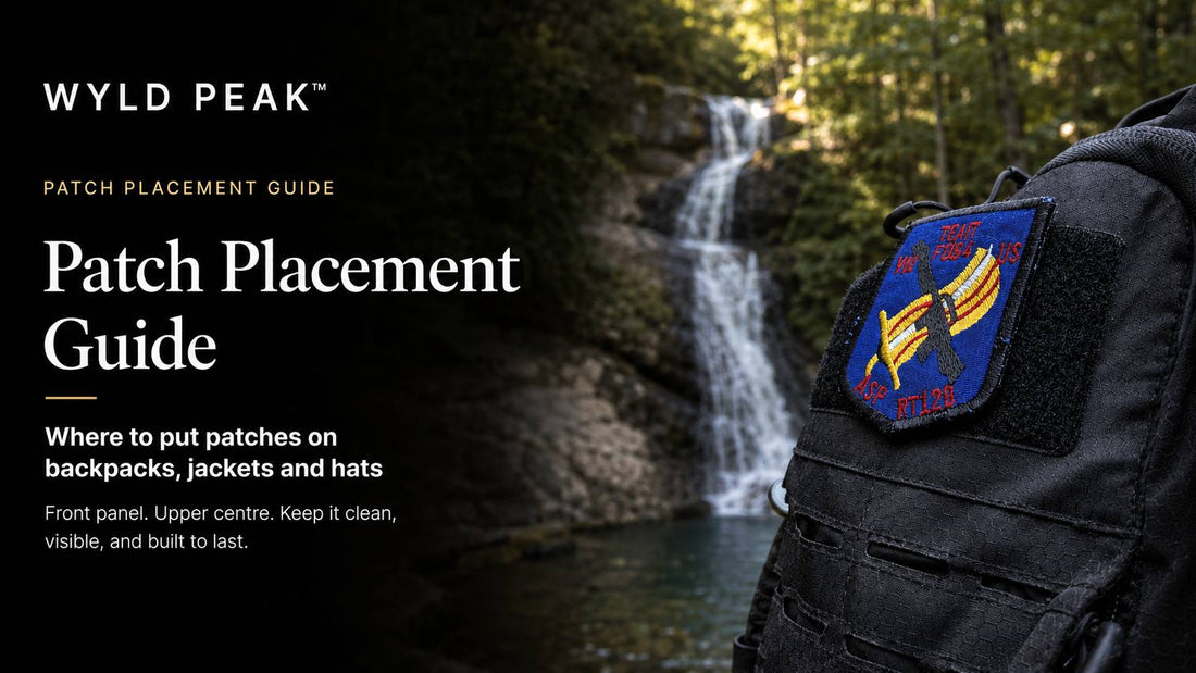 Patch Placement Guide: Where to Put Patches on Backpacks, Jackets and Hats