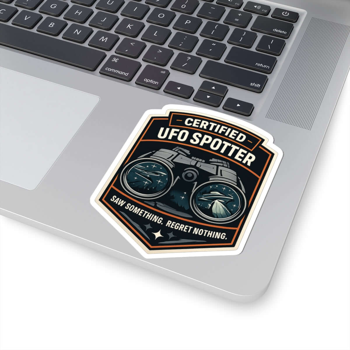 UFO Sticker - Certified UFO Spotter Funny Vinyl Decal for Water Bottles & Gear