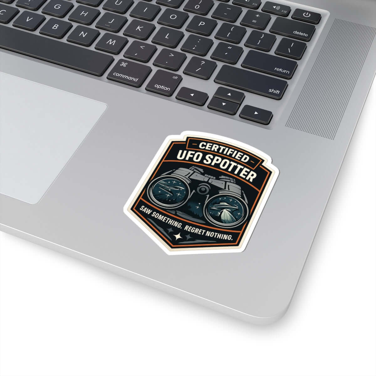 UFO Sticker - Certified UFO Spotter Funny Vinyl Decal for Water Bottles & Gear