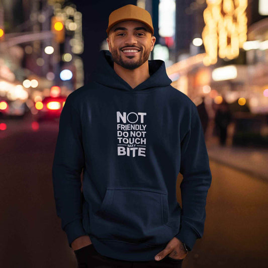 DO NOT TOUCH Cotton Hoodie – Bold Statement Unisex Sweatshirt