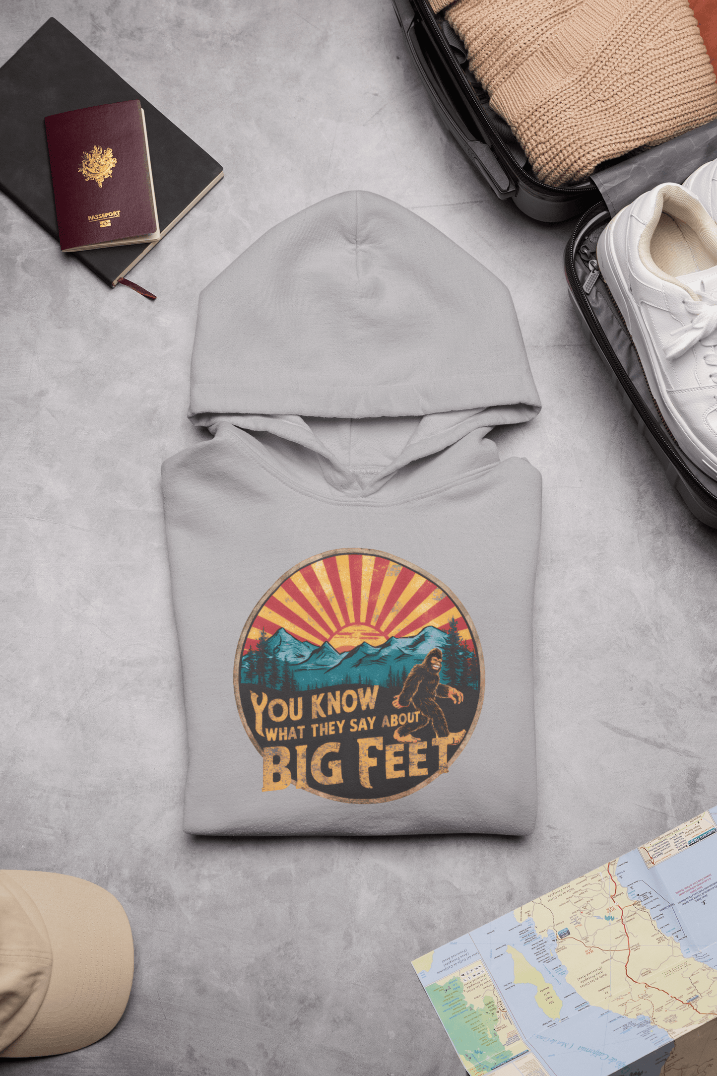 Bigfoot Hoodie – Cozy Outdoor Sweatshirt for Hikers & Adventure Seekers