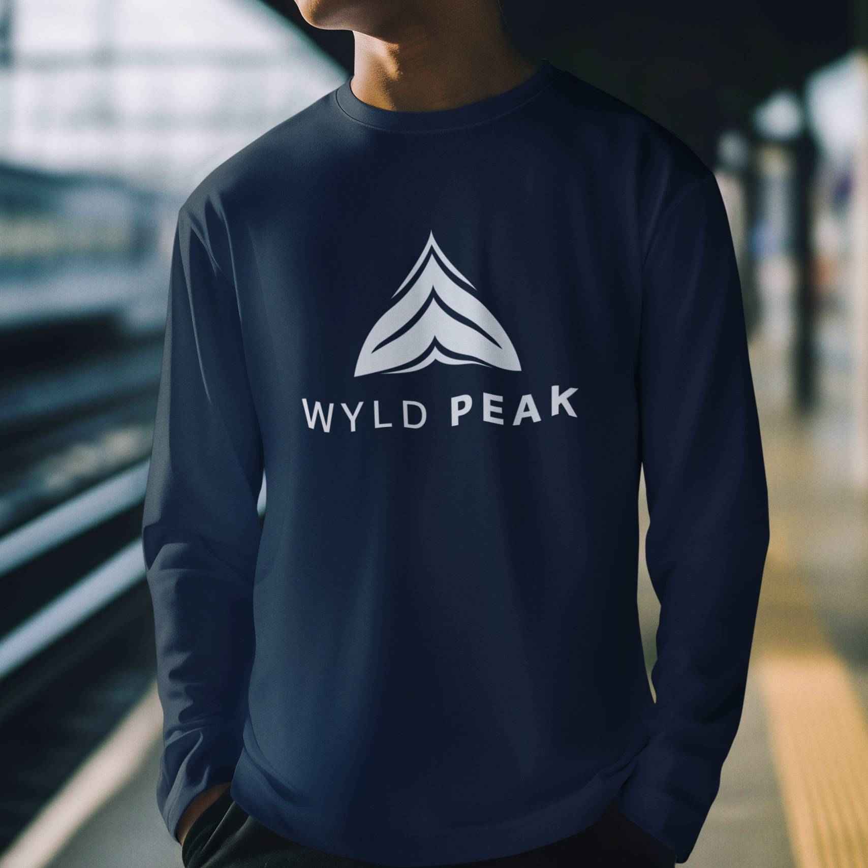 Minimalist Logo Long Sleeve Tee – Eco-Friendly Ultra Cotton Shirt