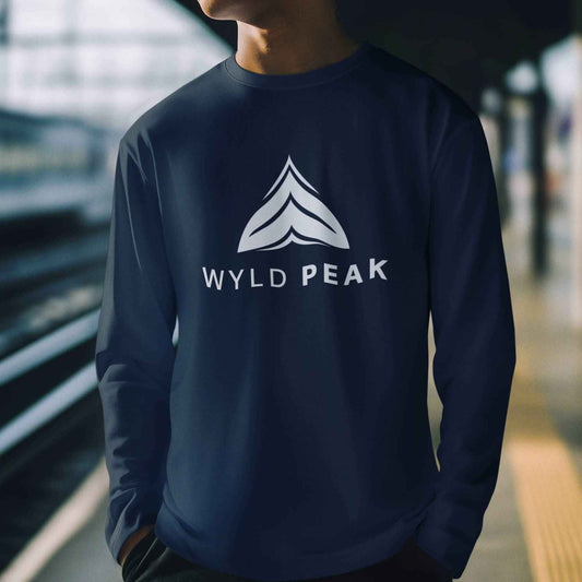 Minimalist Logo Long Sleeve Tee – Eco-Friendly Ultra Cotton Shirt