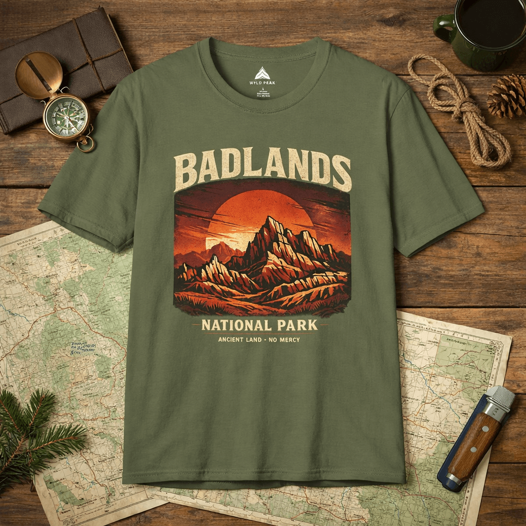 Badlands National Park Shirt - Hiking T-Shirt for Trail & Everyday Wear