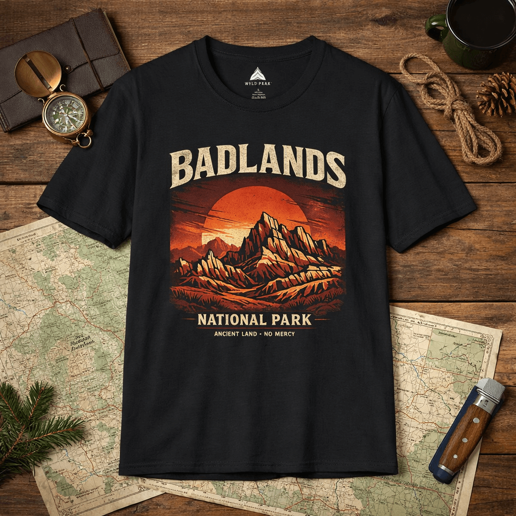 Badlands National Park Shirt - Hiking T-Shirt for Trail & Everyday Wear