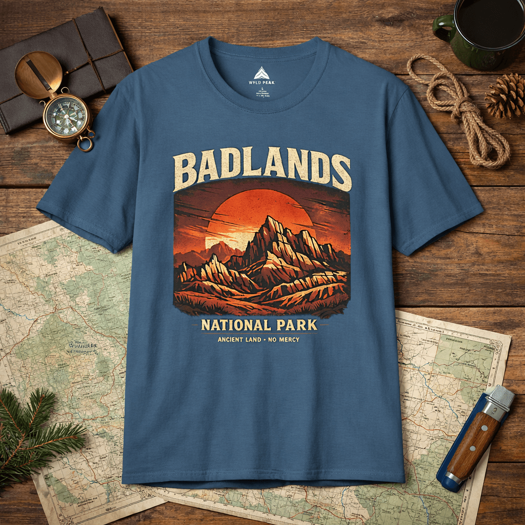 Badlands National Park Shirt - Hiking T-Shirt for Trail & Everyday Wear