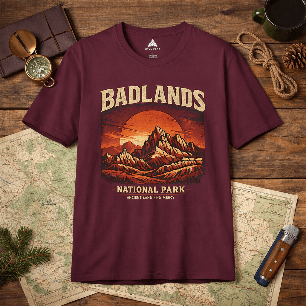 Badlands National Park Shirt - Hiking T-Shirt for Trail & Everyday Wear