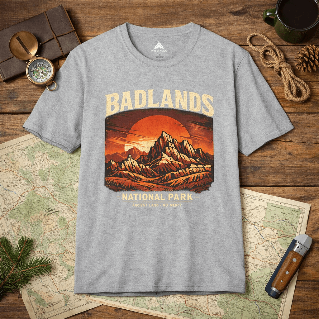 Badlands National Park Shirt - Hiking T-Shirt for Trail & Everyday Wear