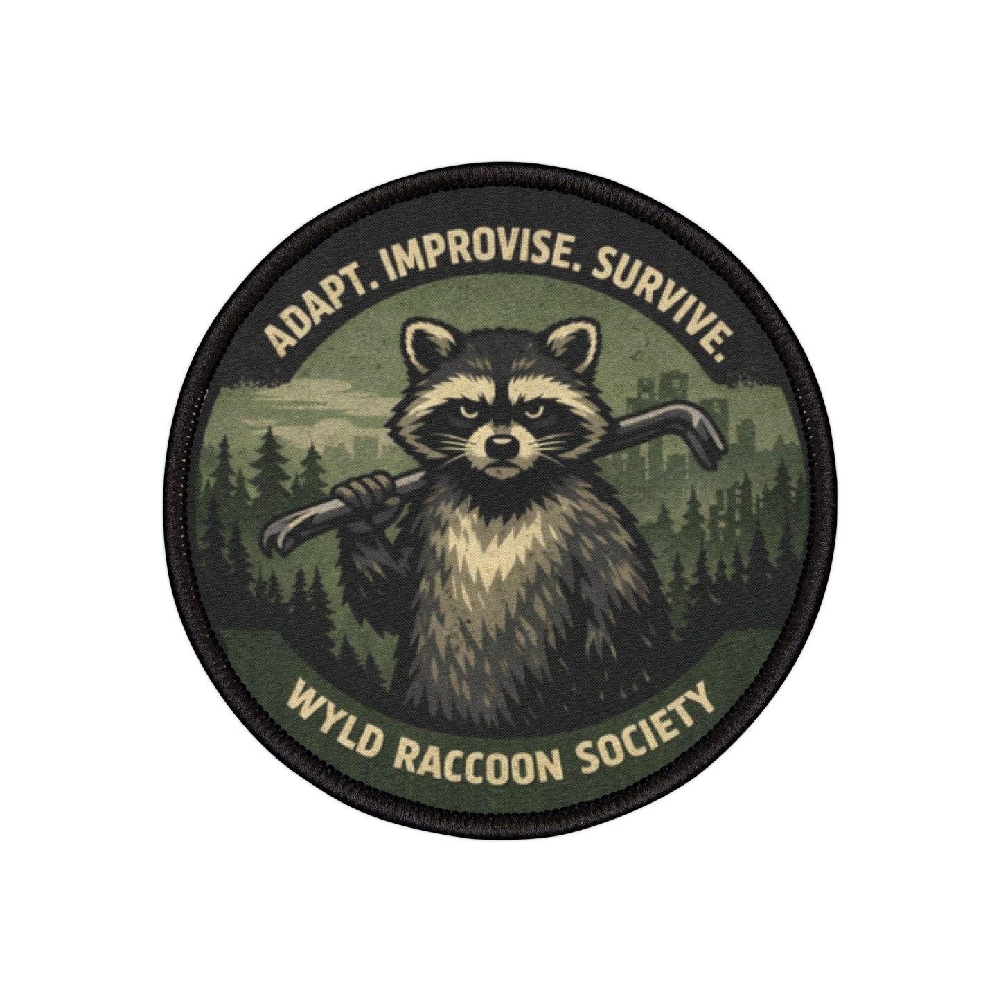 Wyld Raccoon Society Raccoon Morale Patch | Urban Adventure Badge