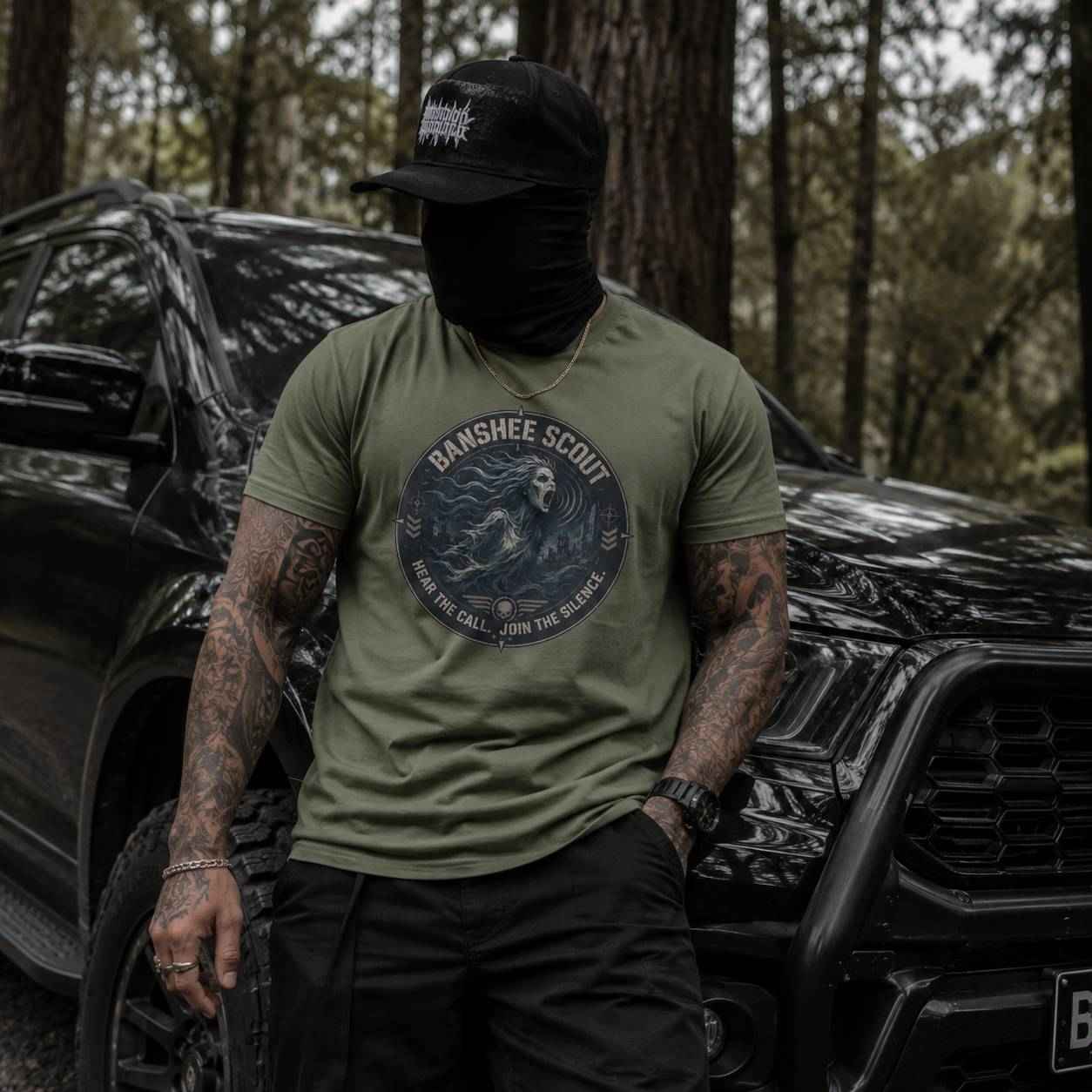Banshee Scout T Shirt - Folklore Horror Graphic Tee