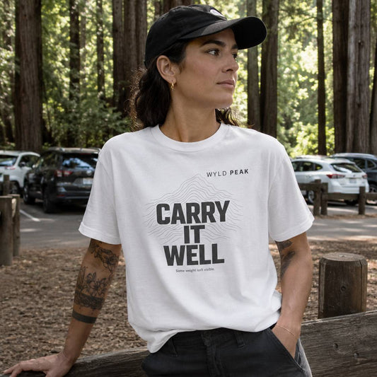 Carry It Well Stoic T Shirt - Minimal Philosophy Tee for Everyday Wear