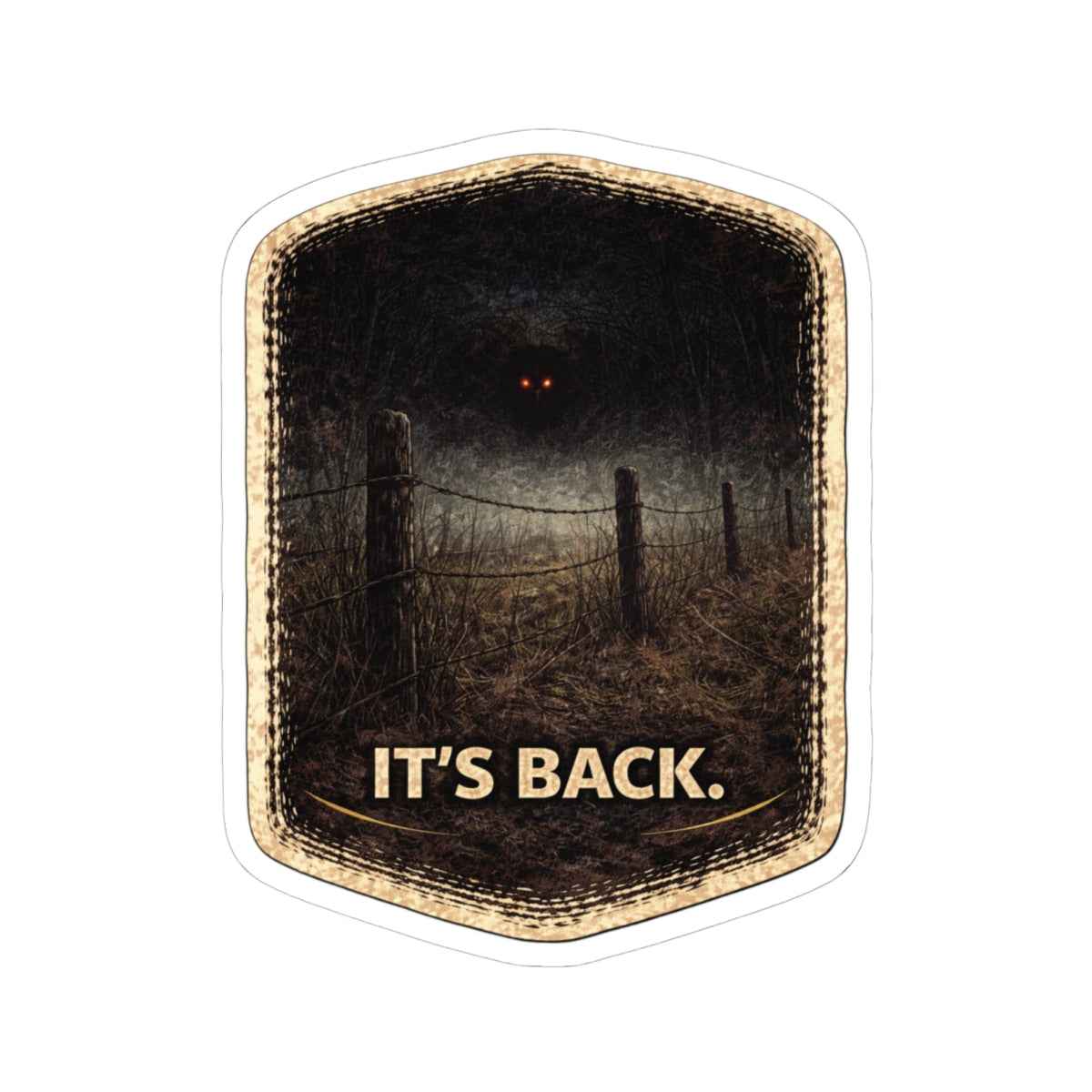 Chupacabra Sticker - Cryptid Horror Decal for Outdoor Gear