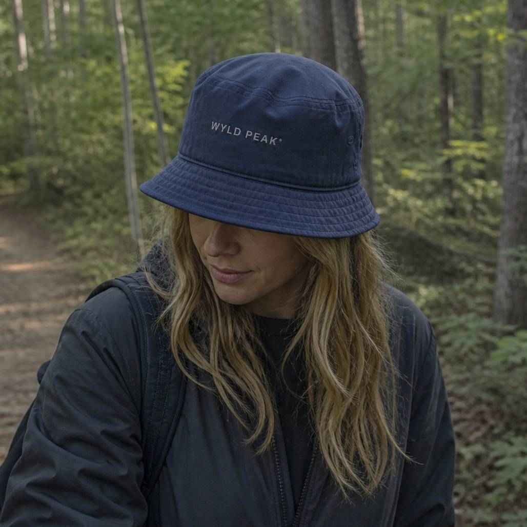 Cotton Bucket Hat - Embroidered Outdoor Bucket Hat