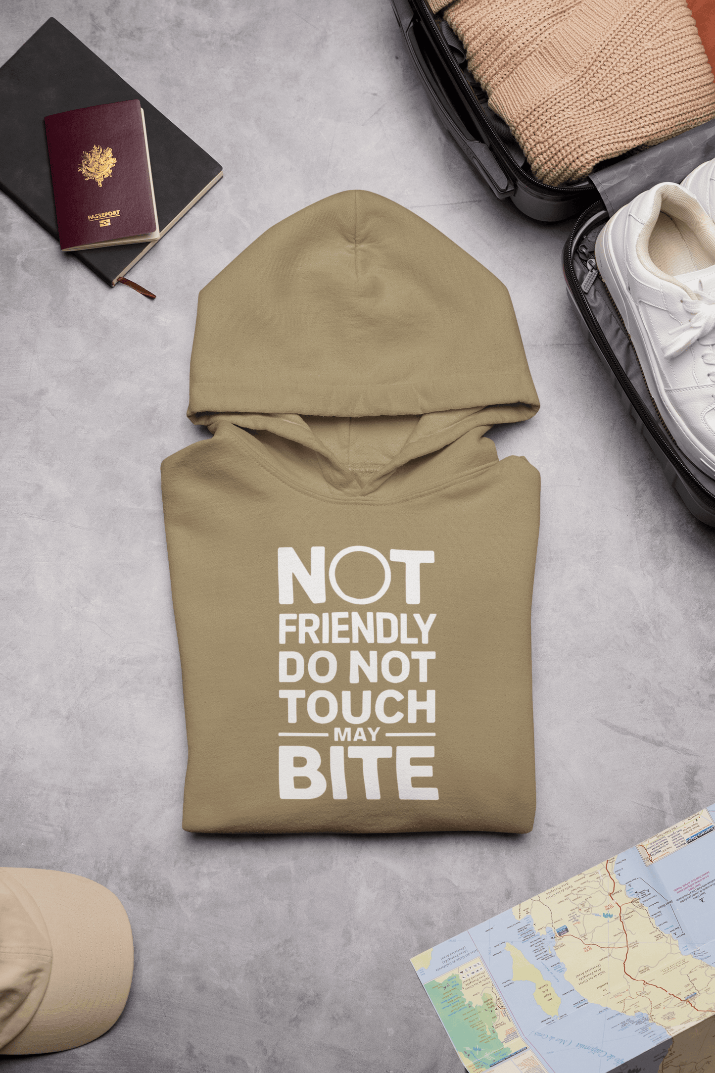DO NOT TOUCH Cotton Hoodie – Bold Statement Unisex Sweatshirt