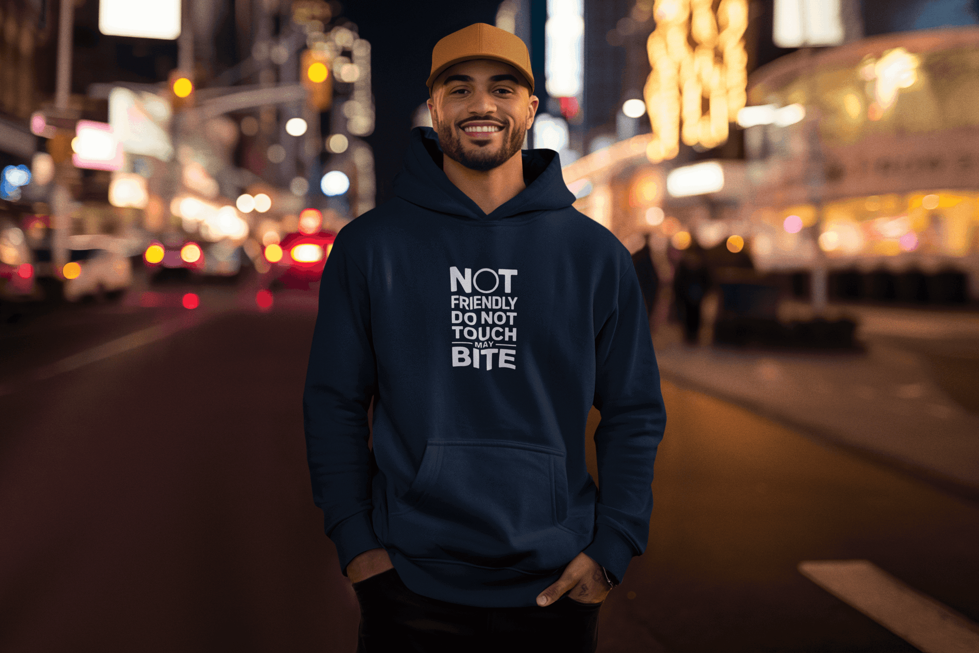 DO NOT TOUCH Cotton Hoodie – Bold Statement Unisex Sweatshirt