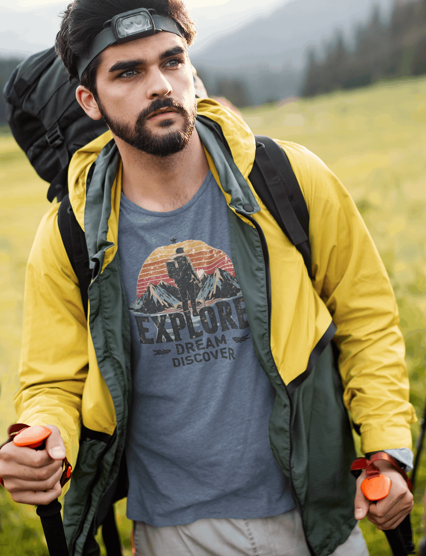 Explorer Men’s Organic Cotton T-Shirt – Sustainable Hiking & Travel Tee