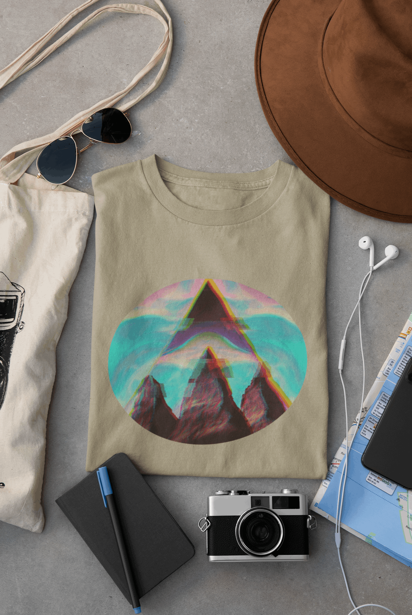 Fusion Peak Men's Organic Cotton Hiking T-Shirt – Eco Outdoor Tee