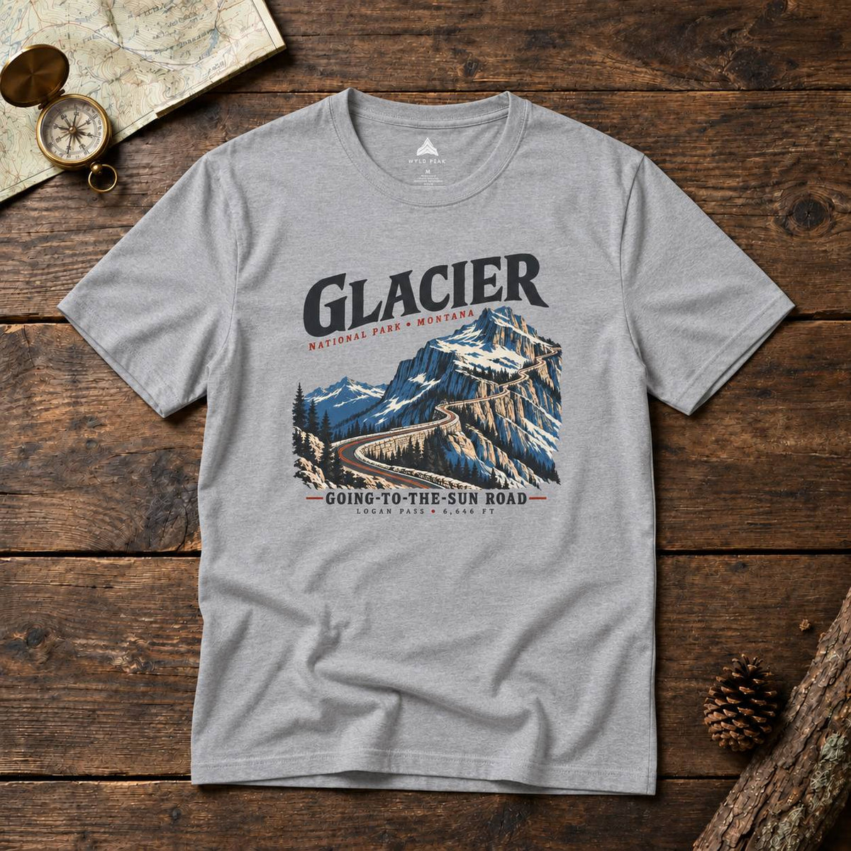 Glacier National Park Going-to-the-Sun Road T-Shirt - Unisex