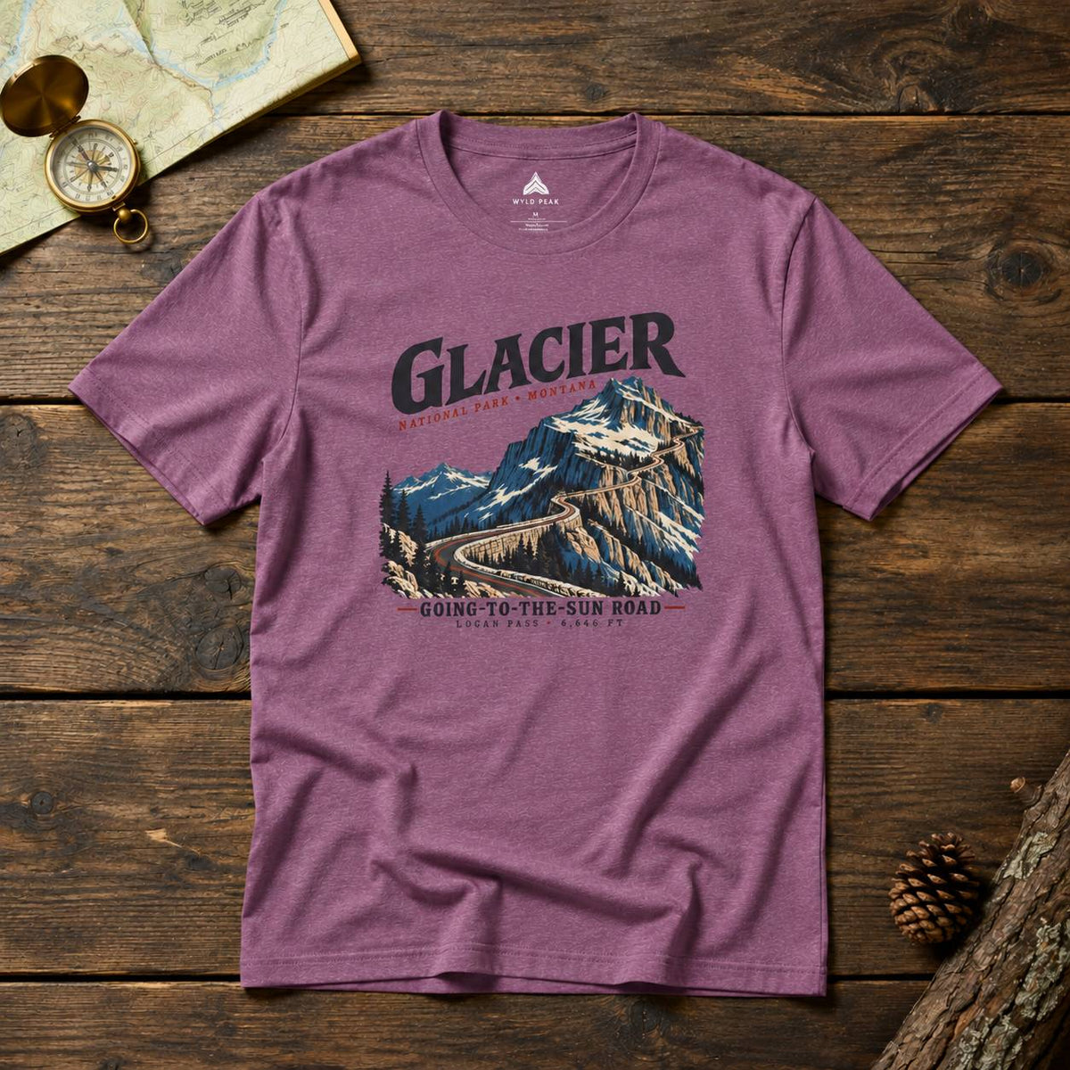 Glacier National Park Going-to-the-Sun Road T-Shirt - Unisex