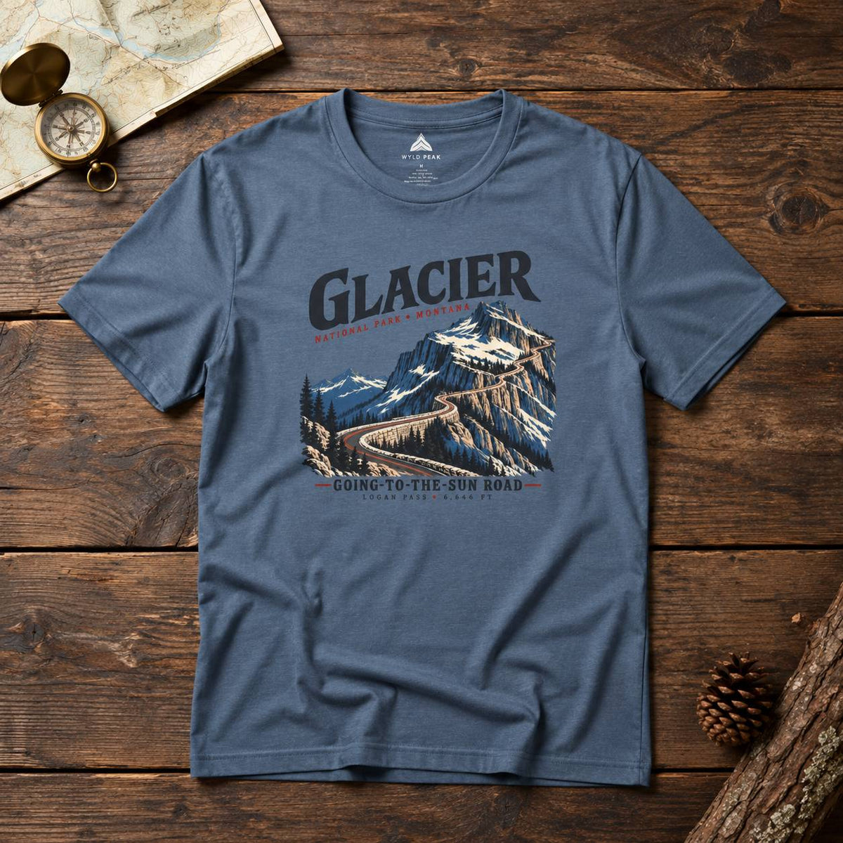 Glacier National Park Going-to-the-Sun Road T-Shirt - Unisex