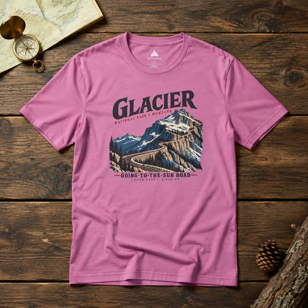 Glacier National Park Going-to-the-Sun Road T-Shirt - Unisex