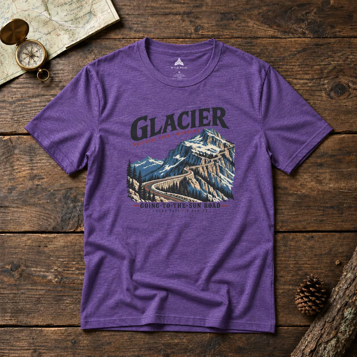Glacier National Park Going-to-the-Sun Road T-Shirt - Unisex
