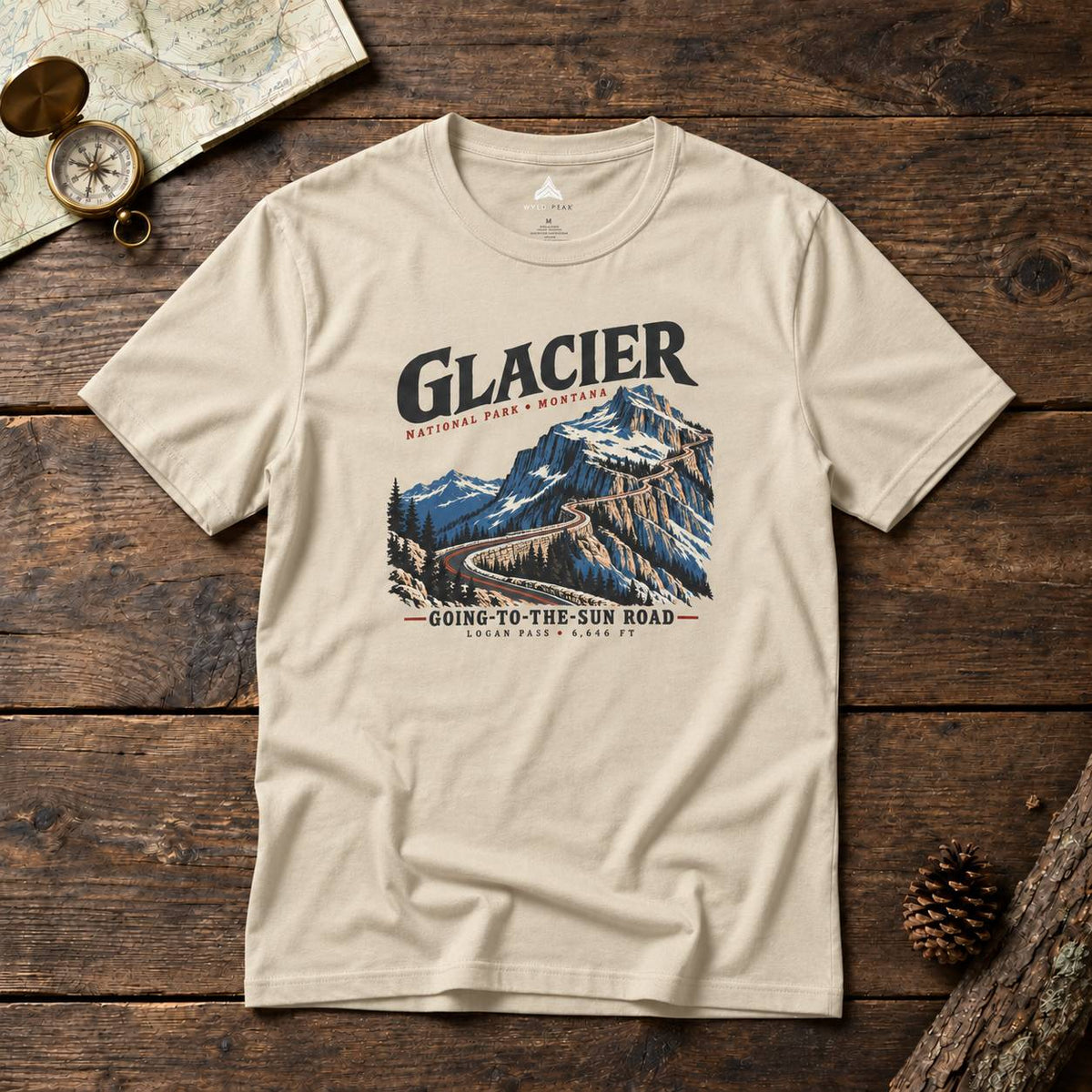 Glacier National Park Going-to-the-Sun Road T-Shirt - Unisex