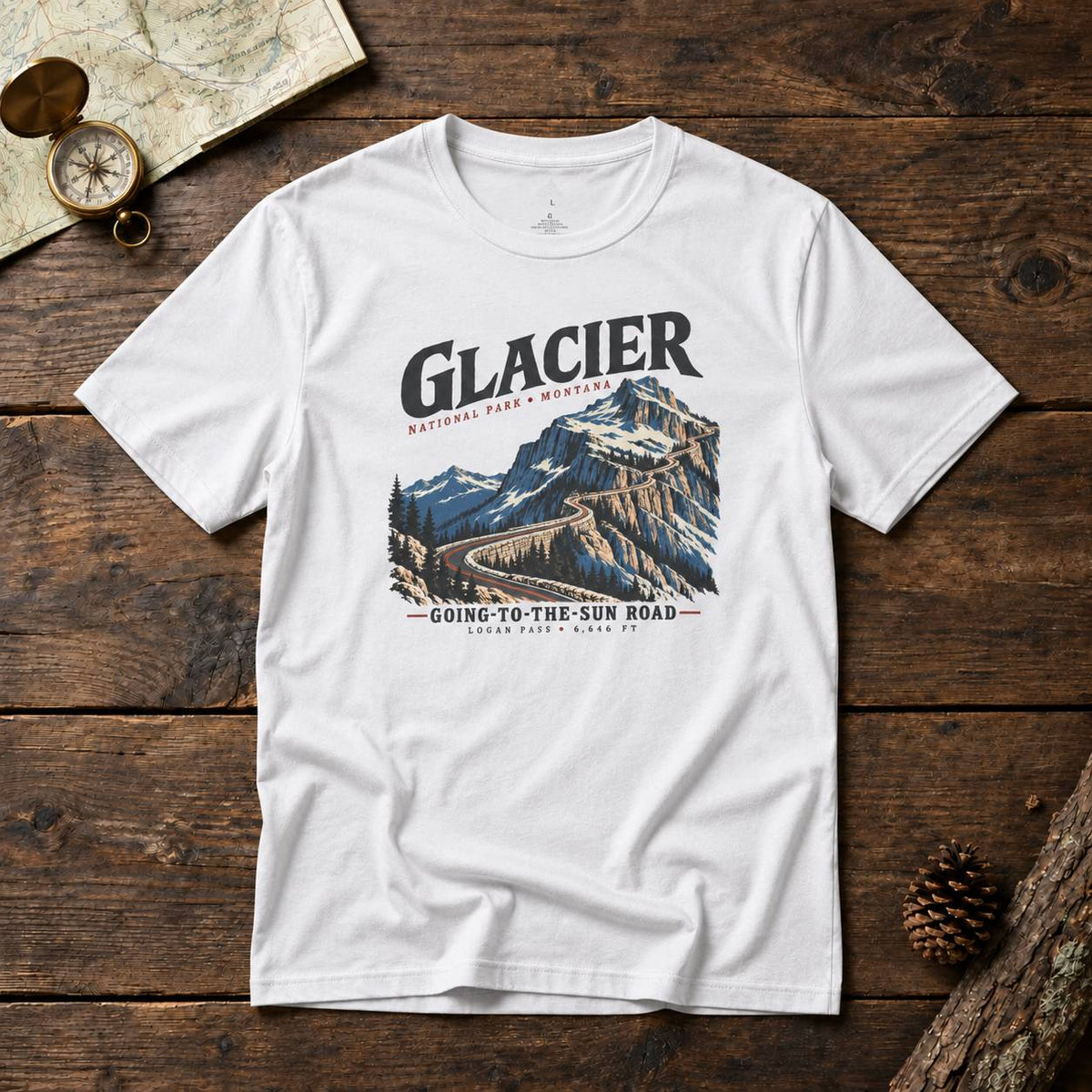 Glacier National Park Going-to-the-Sun Road T-Shirt - Unisex