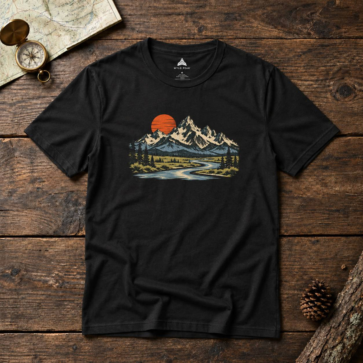 Grand Teton National Park Mountain River T-Shirt