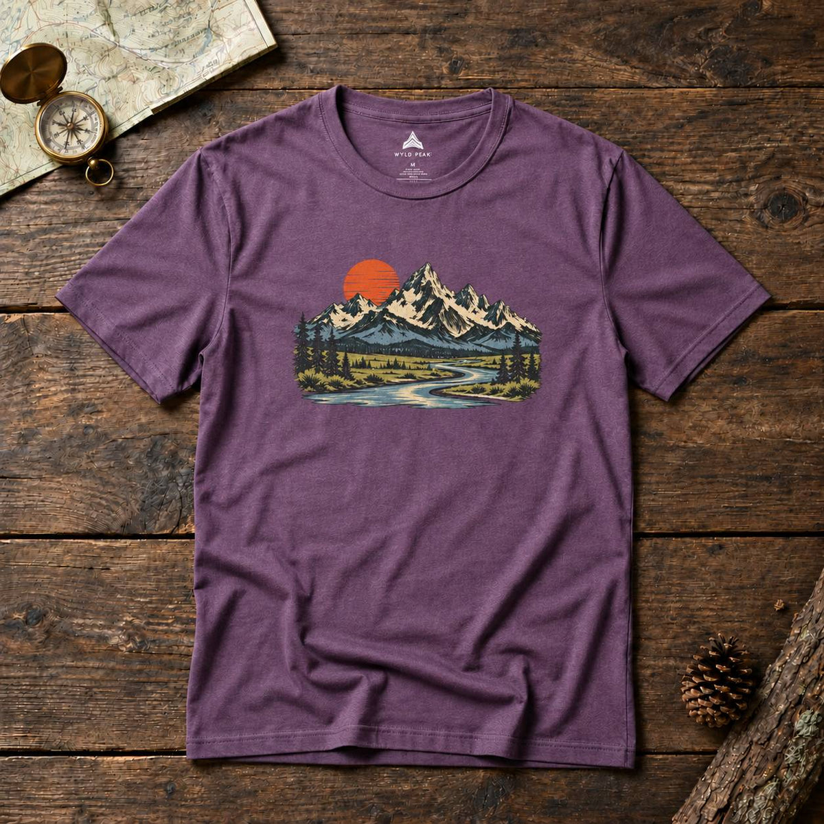 Grand Teton National Park Mountain River T-Shirt