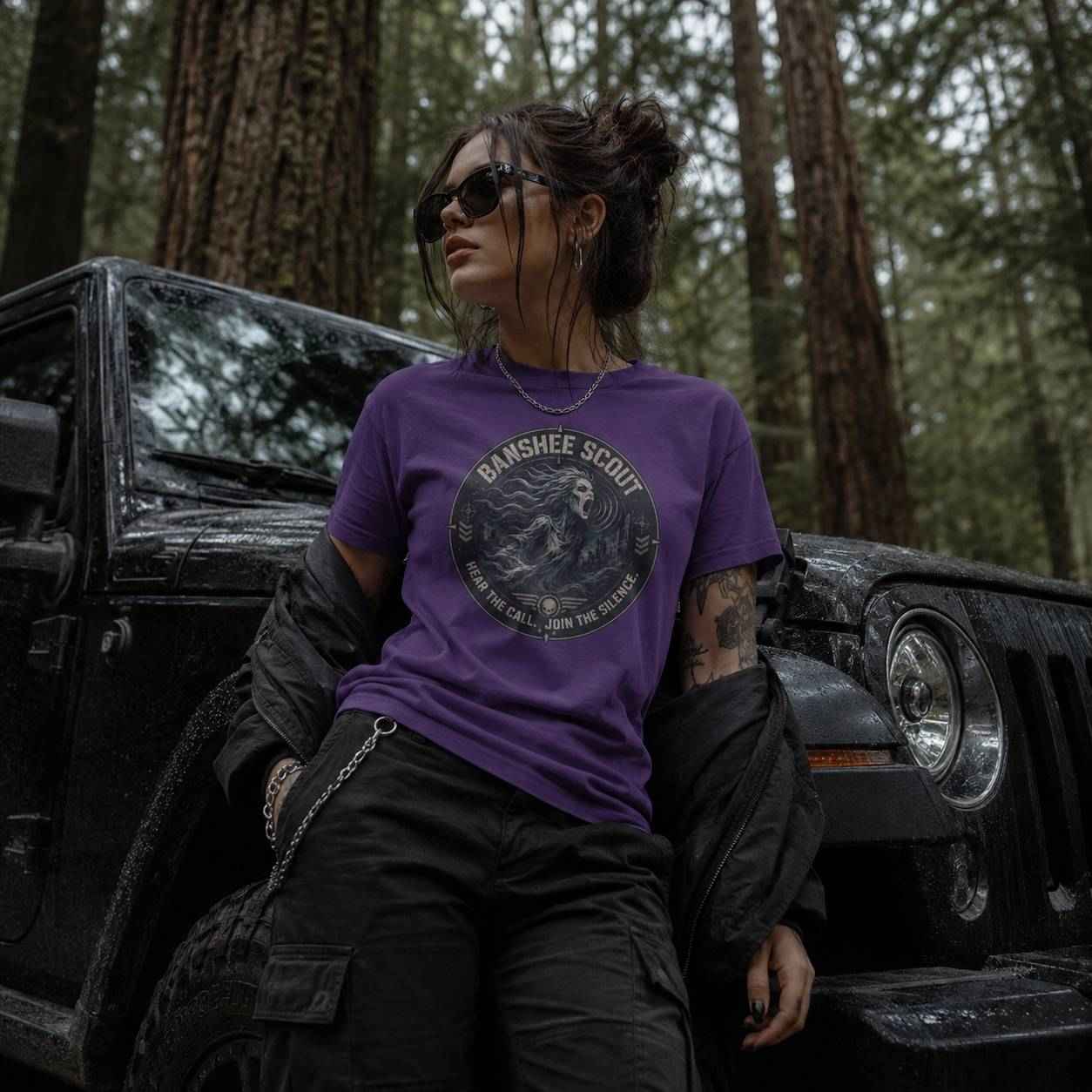 Banshee Scout T Shirt - Folklore Horror Graphic Tee