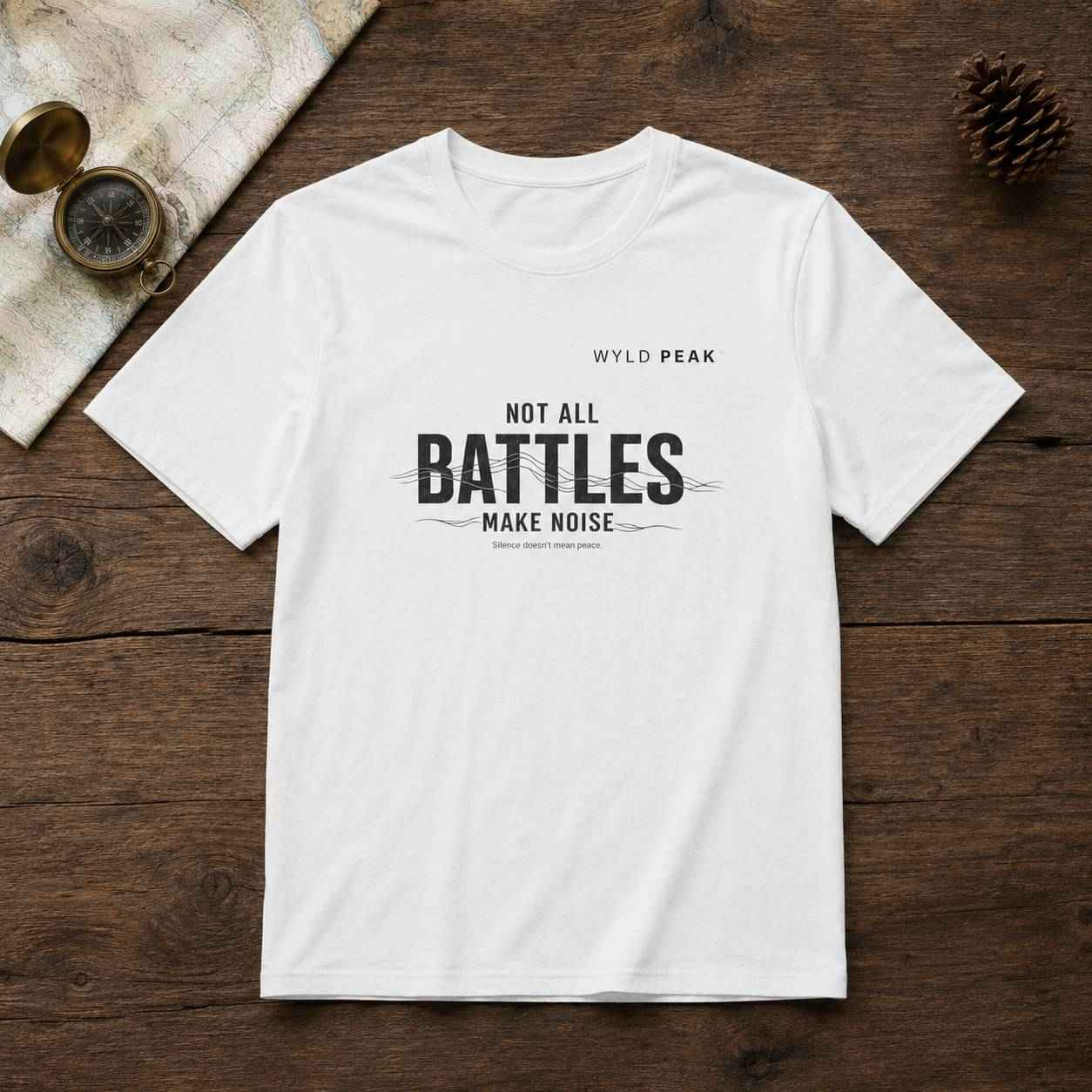 Not All Battles Make Noise T Shirt - Quiet Strength Tee