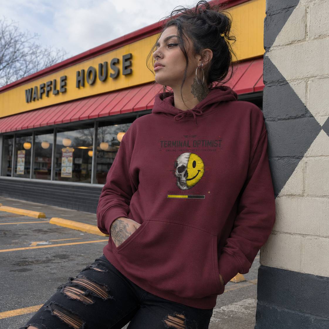 Cyberpunk Hoodie for Coders and Glitch Streetwear