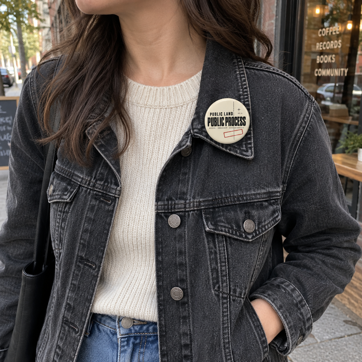 Public Land Public Process Pin - Outdoor Button