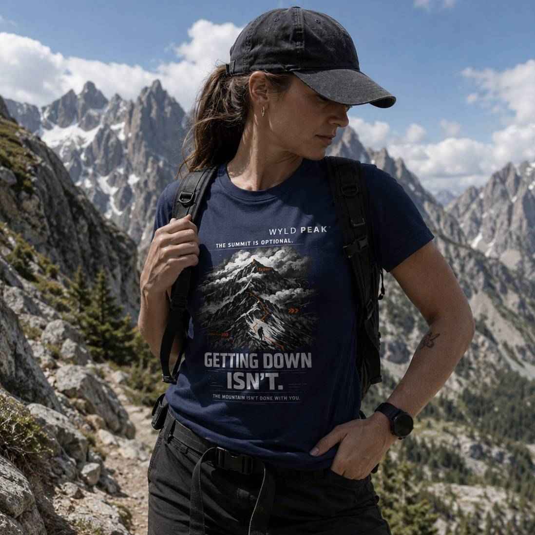 The Summit Is Optional T Shirt - Colorado 14ers Hiking Tee