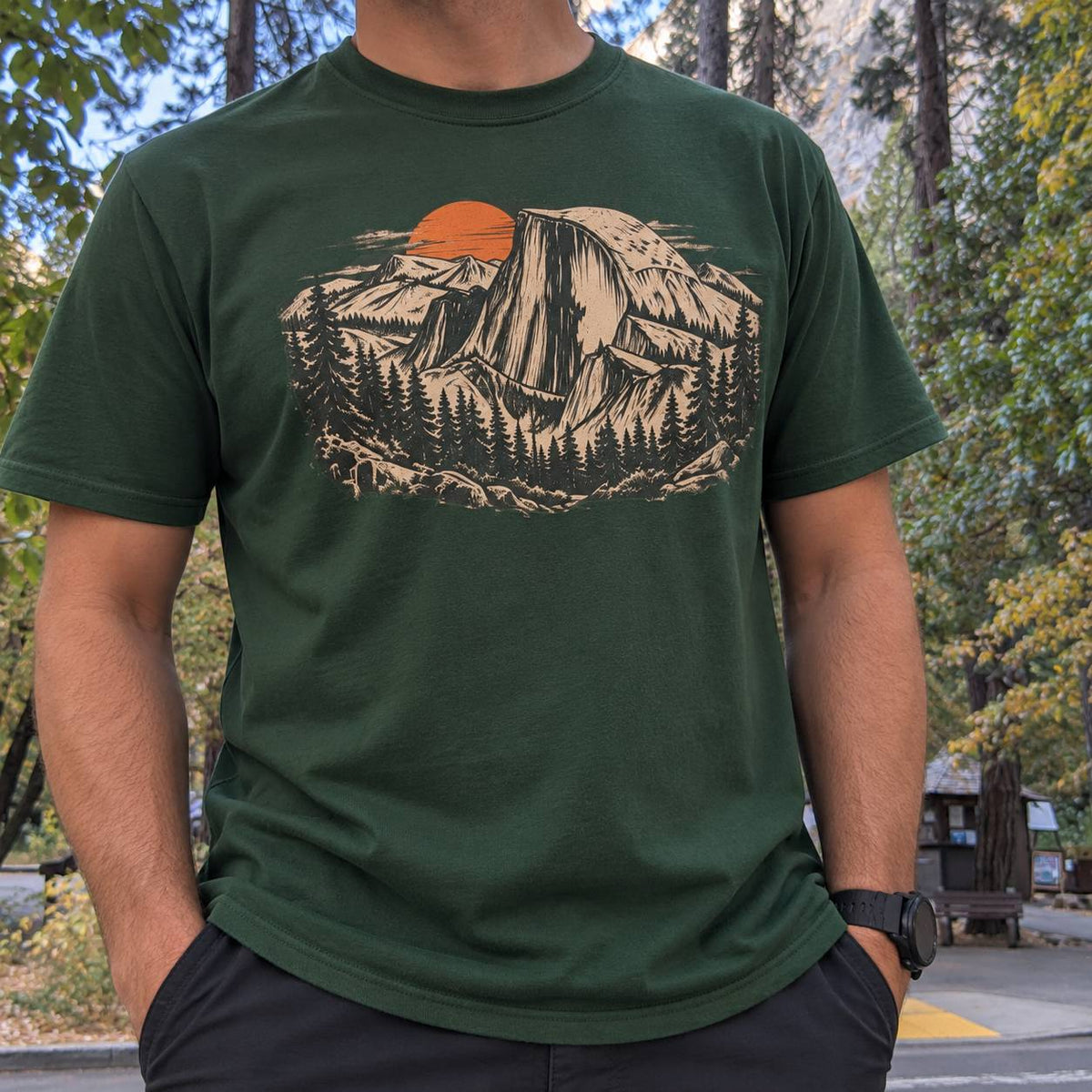 Vintage Yosemite Valley Sunset T-Shirt