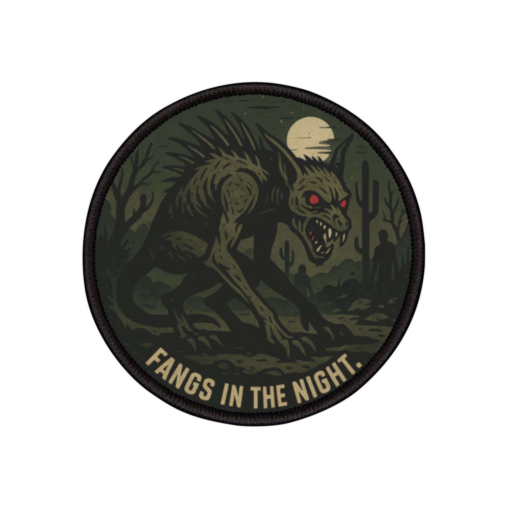 Wyld Peak Chupacabra patch on white background