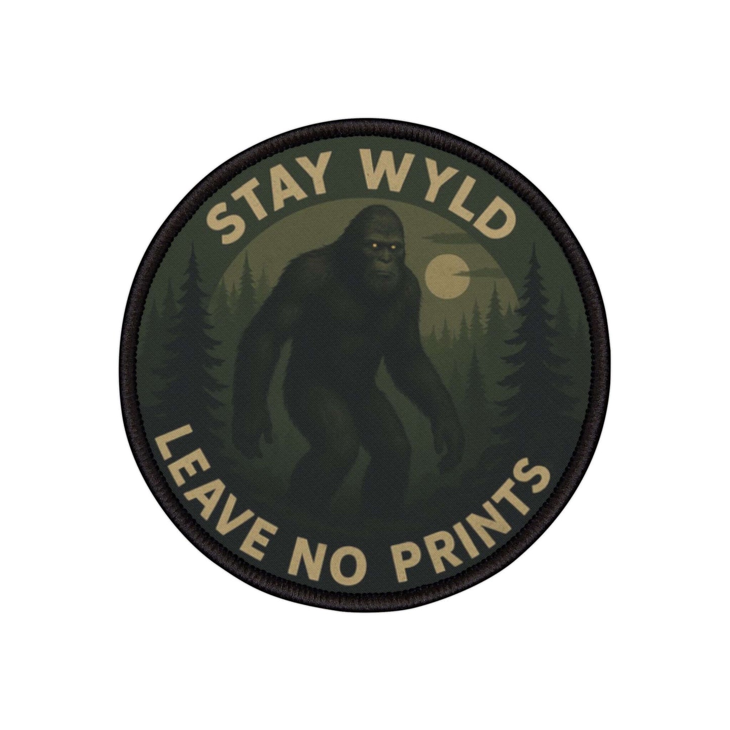 Wyld Peak Bigfoot patch product image on a white background