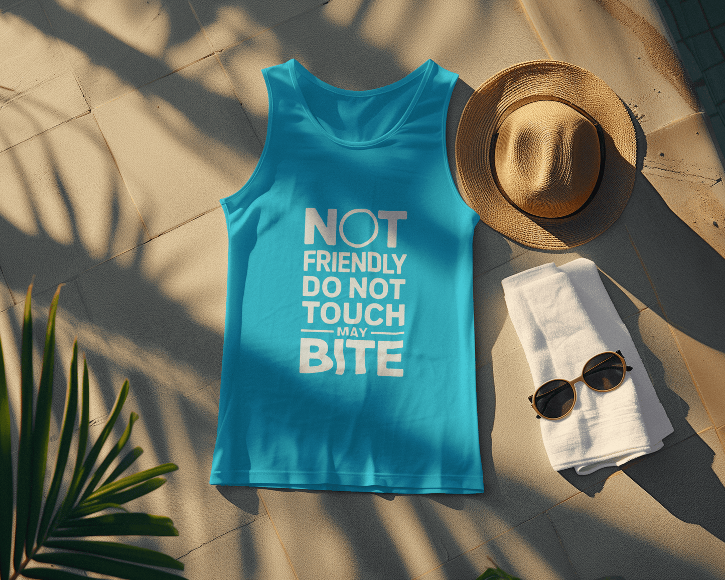 “Not Friendly” Organic Cotton Tank – Unisex Fit, Lightweight & Ethical