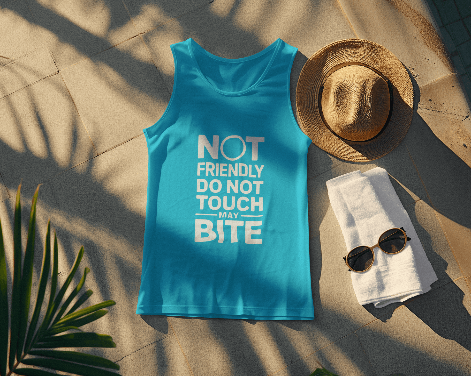 “Not Friendly” Organic Cotton Tank – Unisex Fit, Lightweight & Ethical