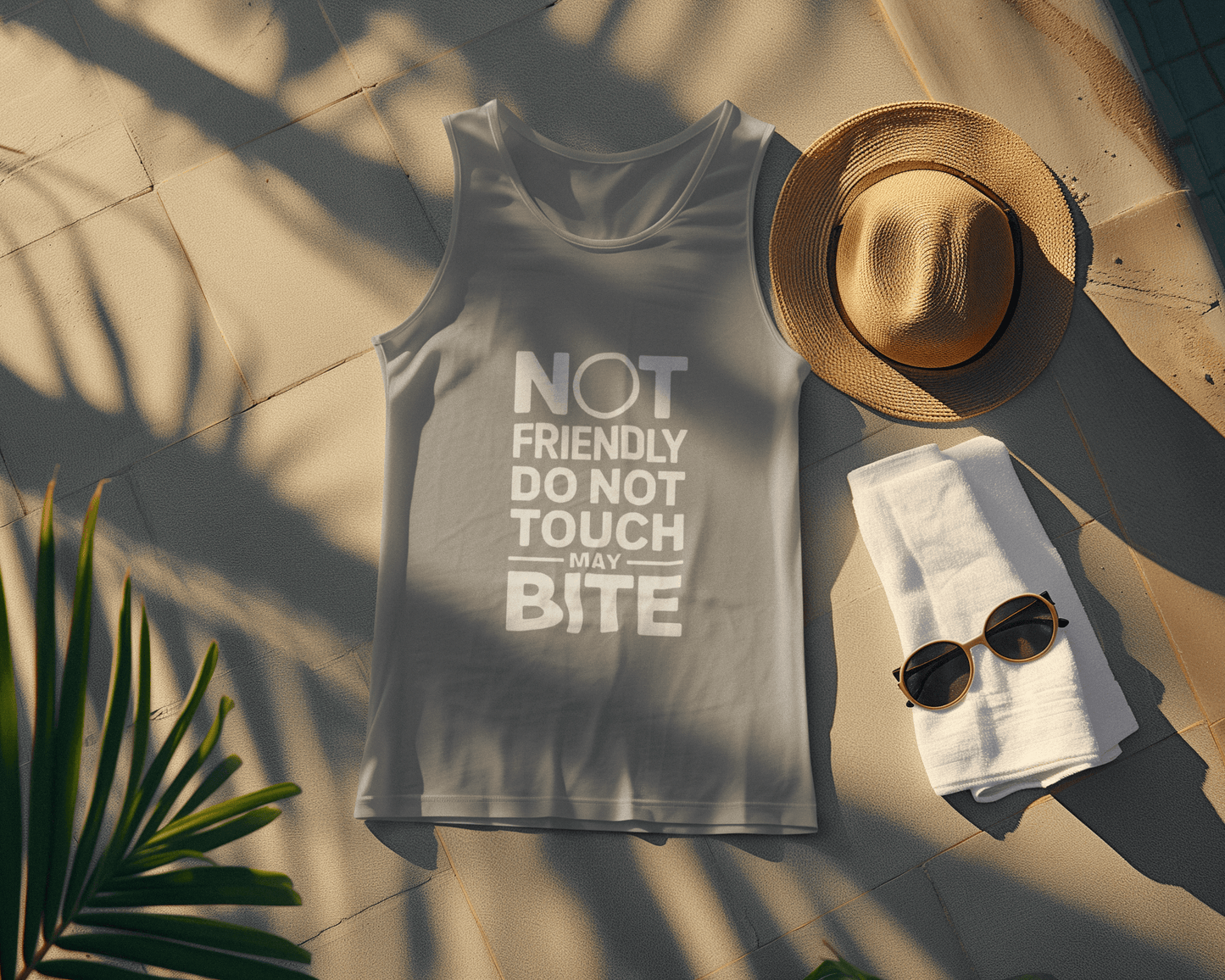 “Not Friendly” Organic Cotton Tank – Unisex Fit, Lightweight & Ethical