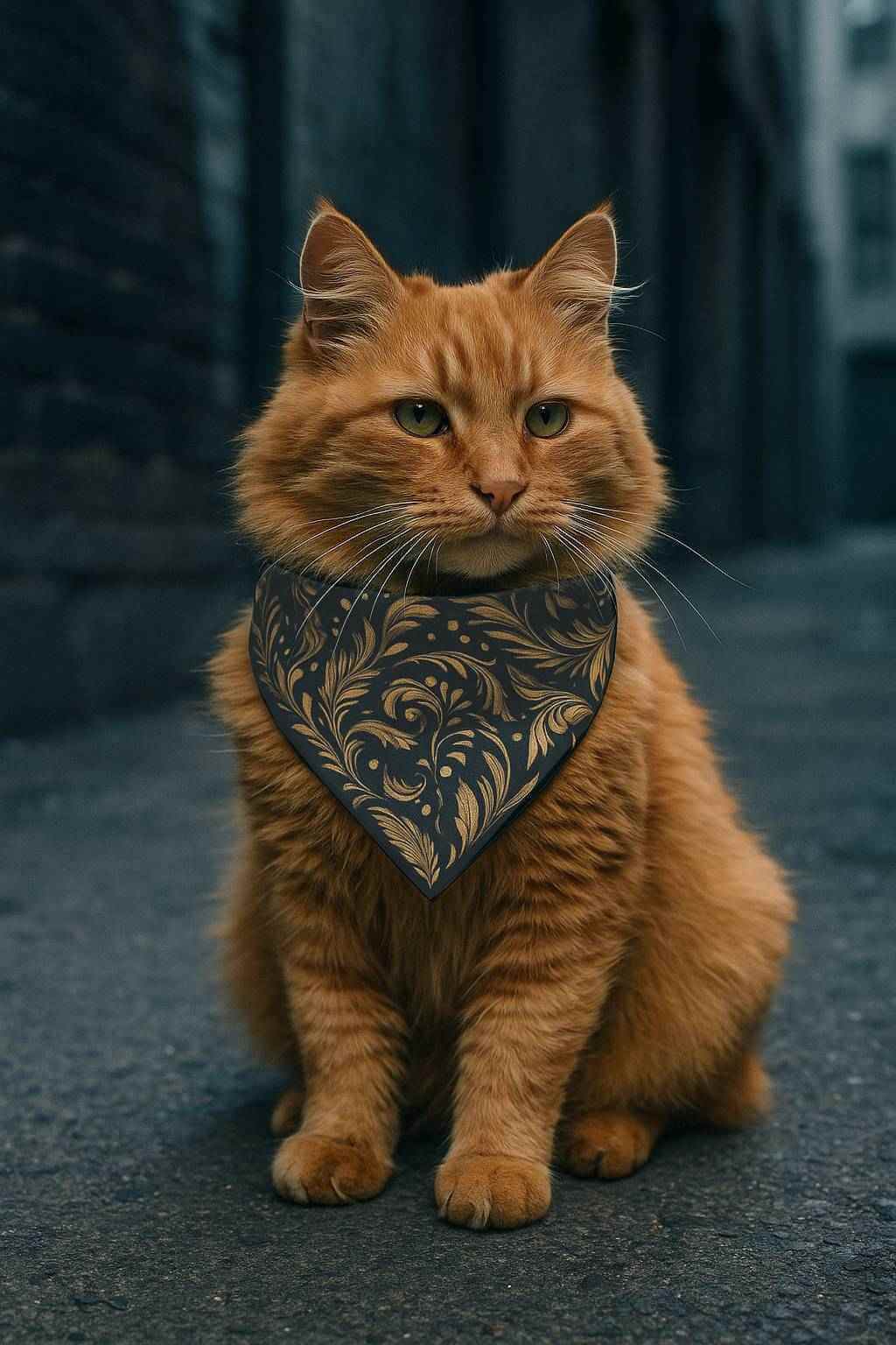 Floral Dog Bandana – Soft Pet Scarf for Stylish Dogs & Cats | Custom Printed, Sustainable, Two Sizes