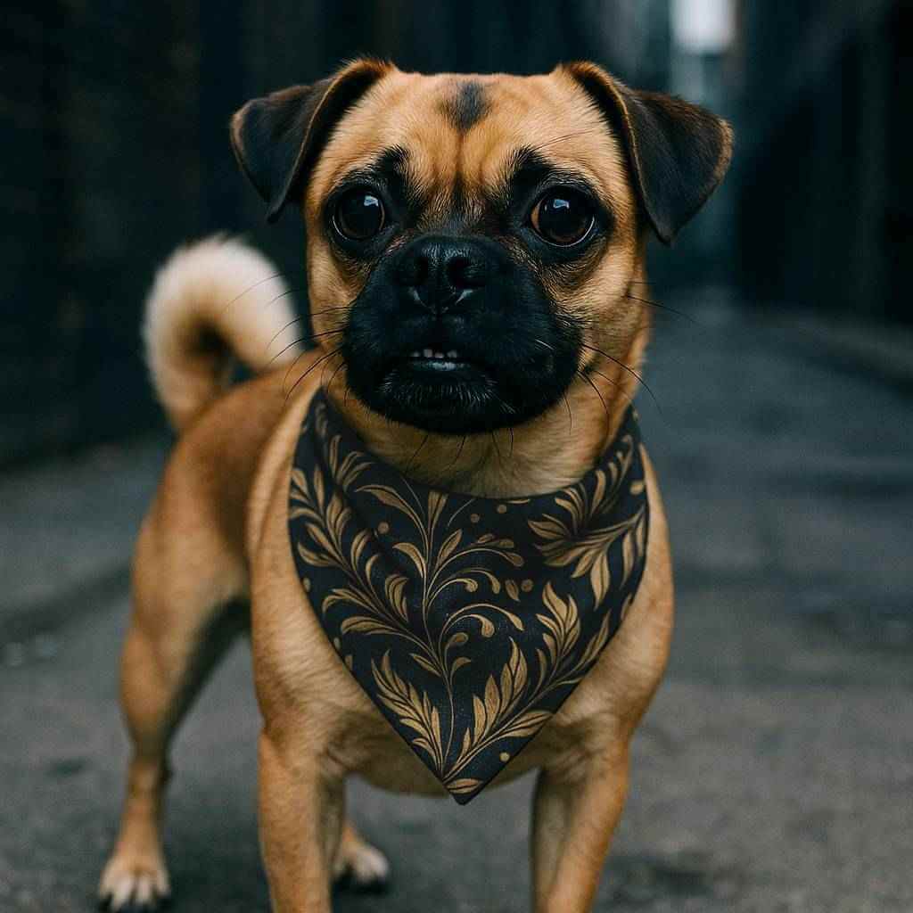 Floral Dog Bandana – Soft Pet Scarf for Stylish Dogs & Cats | Custom Printed, Sustainable, Two Sizes