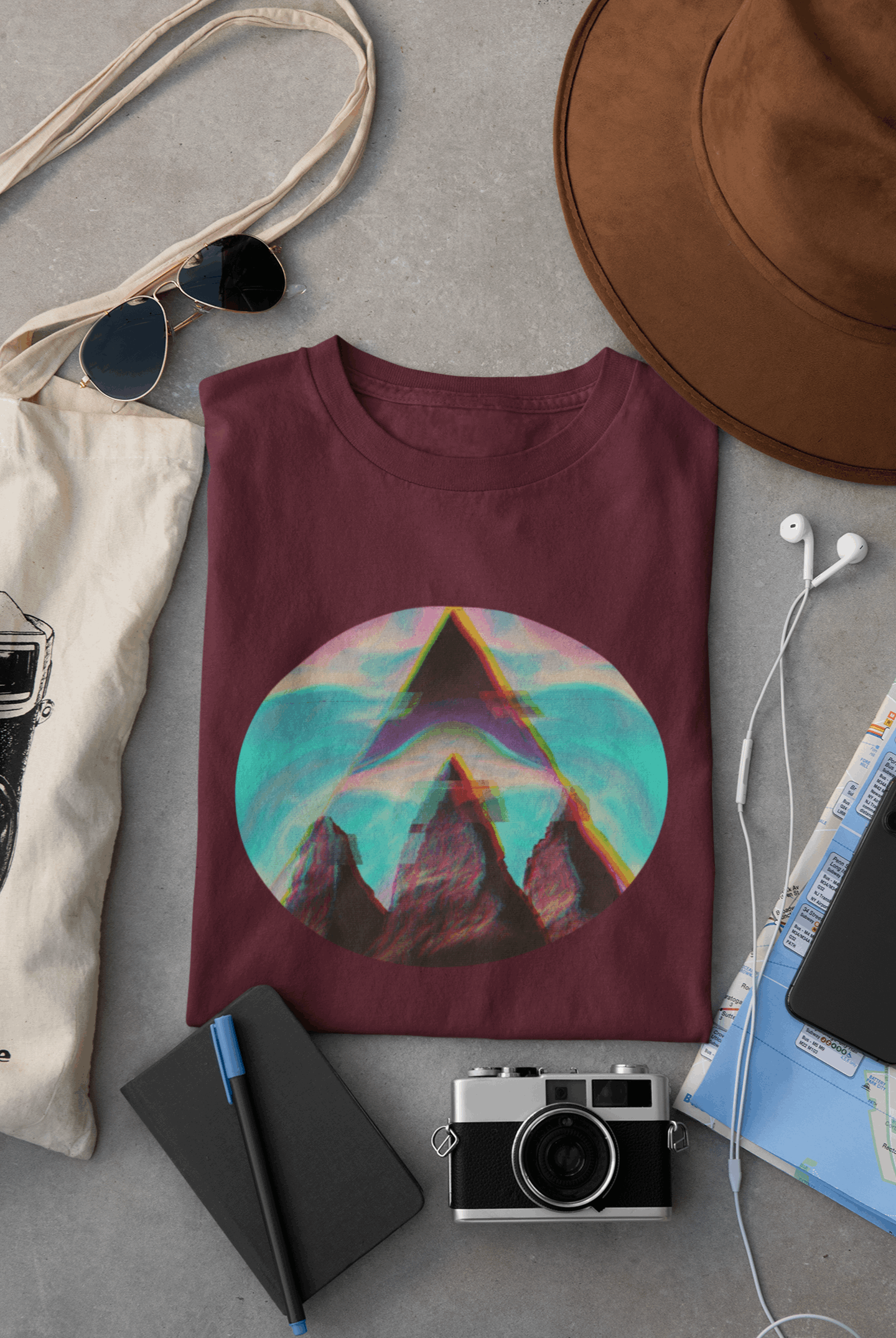 Fusion Peak Men's Organic Cotton Hiking T-Shirt – Eco Outdoor Tee