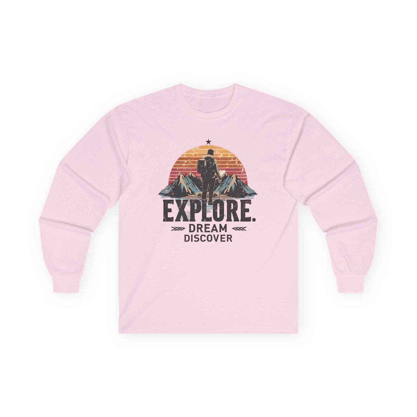 Explorer Ultra Cotton Long Sleeve Tee – Rugged Adventure Shirt for Year-Round Comfort