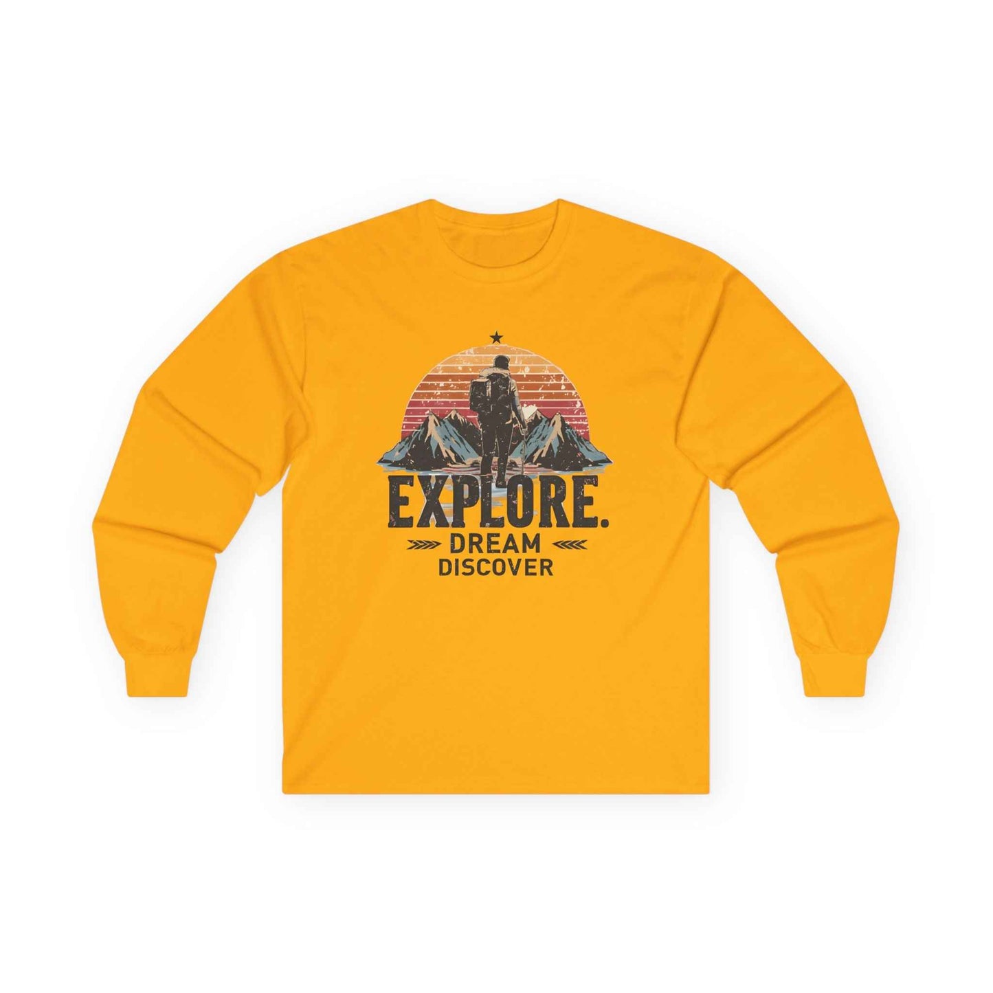 Explorer Ultra Cotton Long Sleeve Tee – Rugged Adventure Shirt for Year-Round Comfort