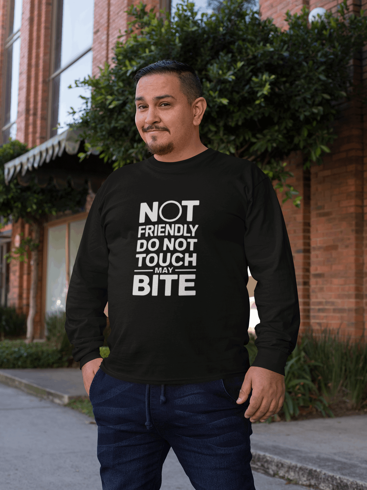 DO NOT TOUCH Long Sleeve Tee – Bold Statement Shirt for Everyday Wear